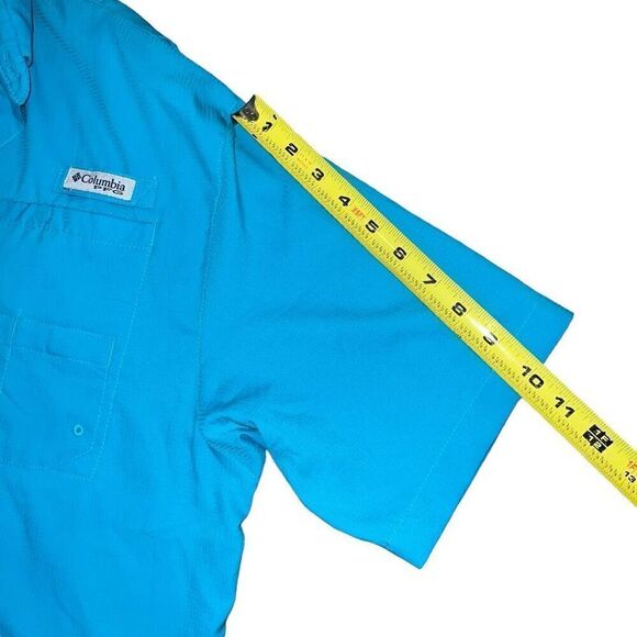 COLUMBIA Tamiami Blue Vented UPF 40 Shirt Size XL - Picture 6 of 7
